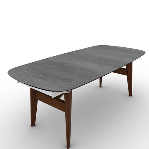 Mesa Abrey Rounded Extensible 200 cm para Comedor. Muebles Italianos