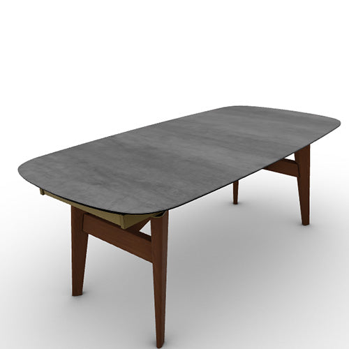 Mesa Abrey Rounded Extensible 200 cm para Comedor. Muebles Italianos