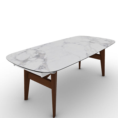 Mesa Abrey Rounded Extensible 200 cm para Comedor. Muebles Italianos