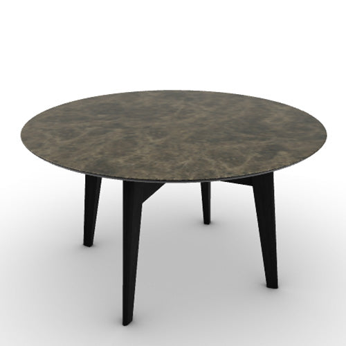 Mesa Abrey Redonda 160 cm para Comedor. Muebles Italianos