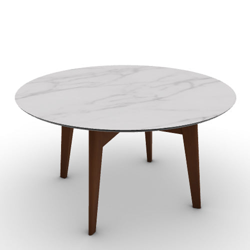 Mesa Abrey Redonda 160 cm para Comedor. Muebles Italianos