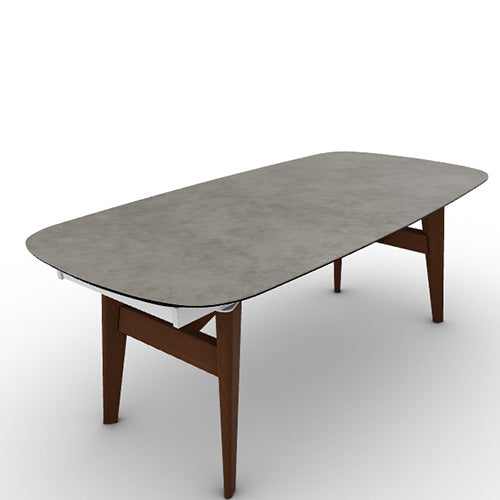 Mesa Abrey Rounded Extensible 200 cm para Comedor. Muebles Italianos
