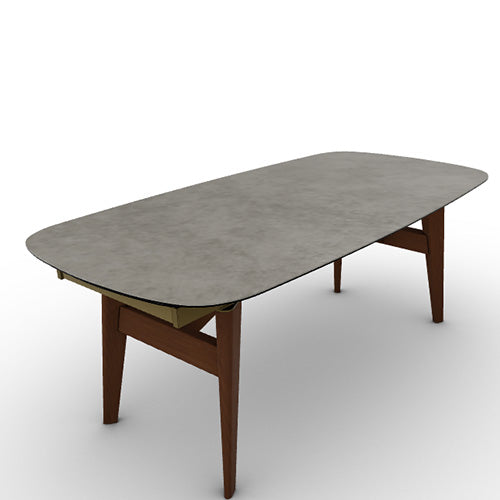 Mesa Abrey Rounded Extensible 200 cm para Comedor. Muebles Italianos