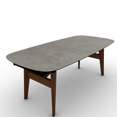 Mesa Abrey Rounded Extensible 200 cm para Comedor. Muebles Italianos