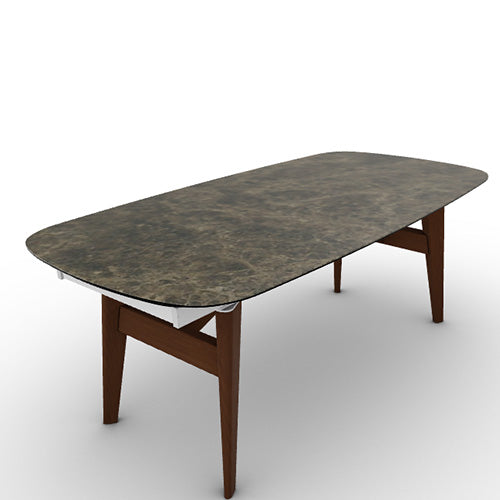 Mesa Abrey Rounded Extensible 200 cm para Comedor. Muebles Italianos