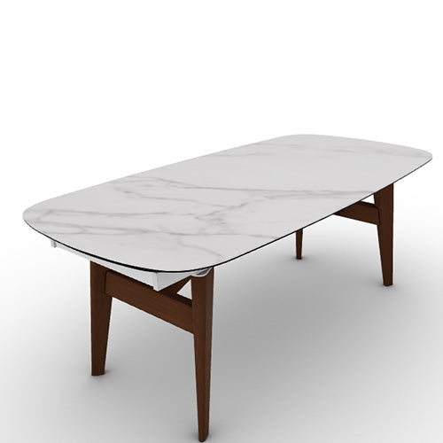 Mesa Abrey Rounded Extensible 200 cm para Comedor. Muebles Italianos