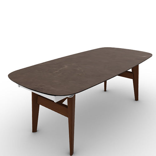 Mesa Abrey Rounded Extensible 200 cm para Comedor. Muebles Italianos