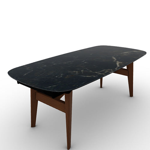 Mesa Abrey Rounded Extensible 200 cm para Comedor. Muebles Italianos