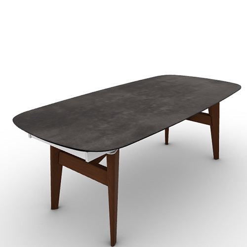 Mesa Abrey Rounded Extensible 200 cm para Comedor. Muebles Italianos