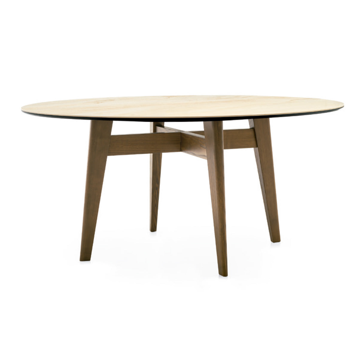 Mesa Abrey Redonda 160 cm para Comedor. Muebles Italianos