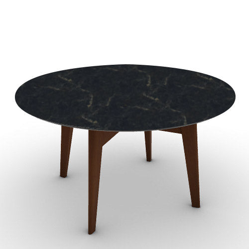 Mesa Abrey Redonda 160 cm para Comedor. Muebles Italianos