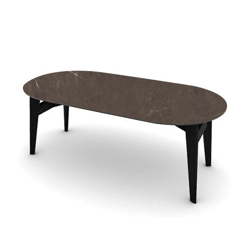 Mesa Abrey Elíptica 200 cm para Comedor. Muebles Italianos