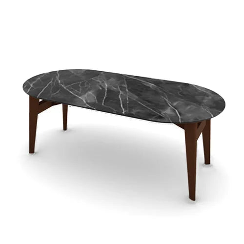 Mesa Abrey Elíptica 200 cm para Comedor. Muebles Italianos