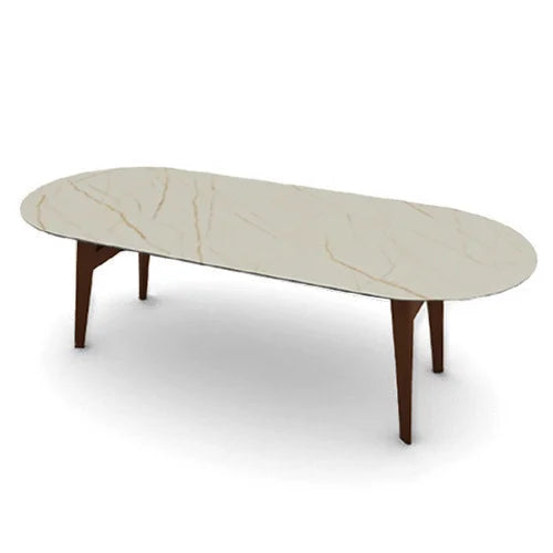 Mesa Abrey Elíptica 250 cm para Comedor. Muebles Italianos