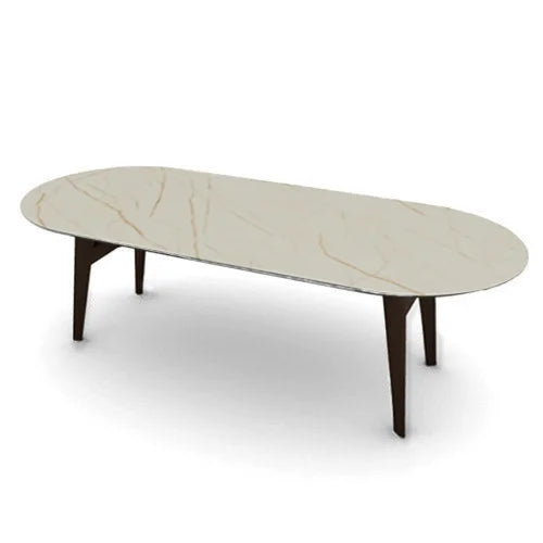 Mesa Abrey Elíptica 250 cm para Comedor. Muebles Italianos