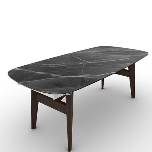 Mesa Abrey Rounded Extensible 200 cm para Comedor. Muebles Italianos