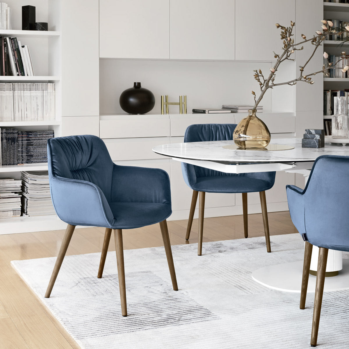 Silla Cocoon Soft Madera. Muebles Italianos