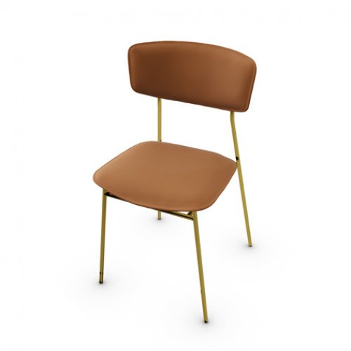 silla fifties cuero. Muebles Italianos