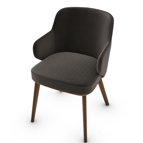 silla foyer madera con brazos. Muebles Italianos