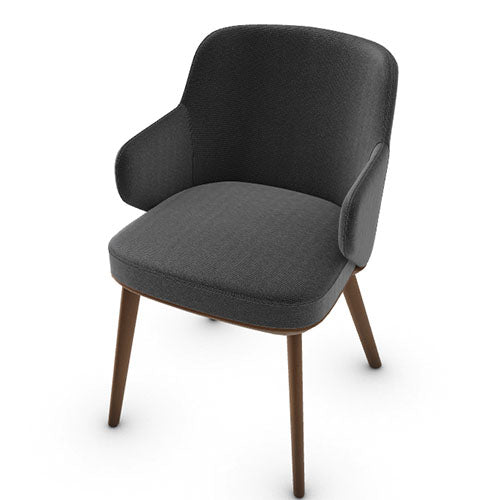 silla foyer madera con brazos. Muebles Italianos