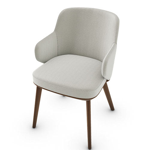 silla foyer madera con brazos. Muebles Italianos