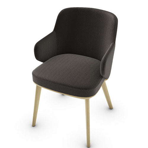 silla foyer madera con brazos. Muebles Italianos