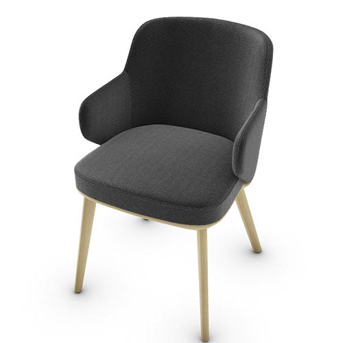 silla foyer madera con brazos. Muebles Italianos