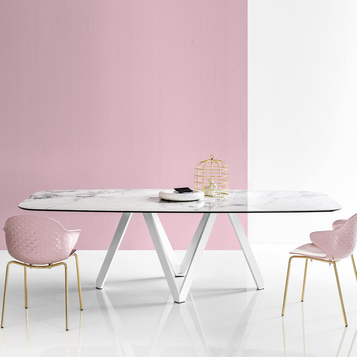 cartesio ovalada 200 cm. Muebles Italianos