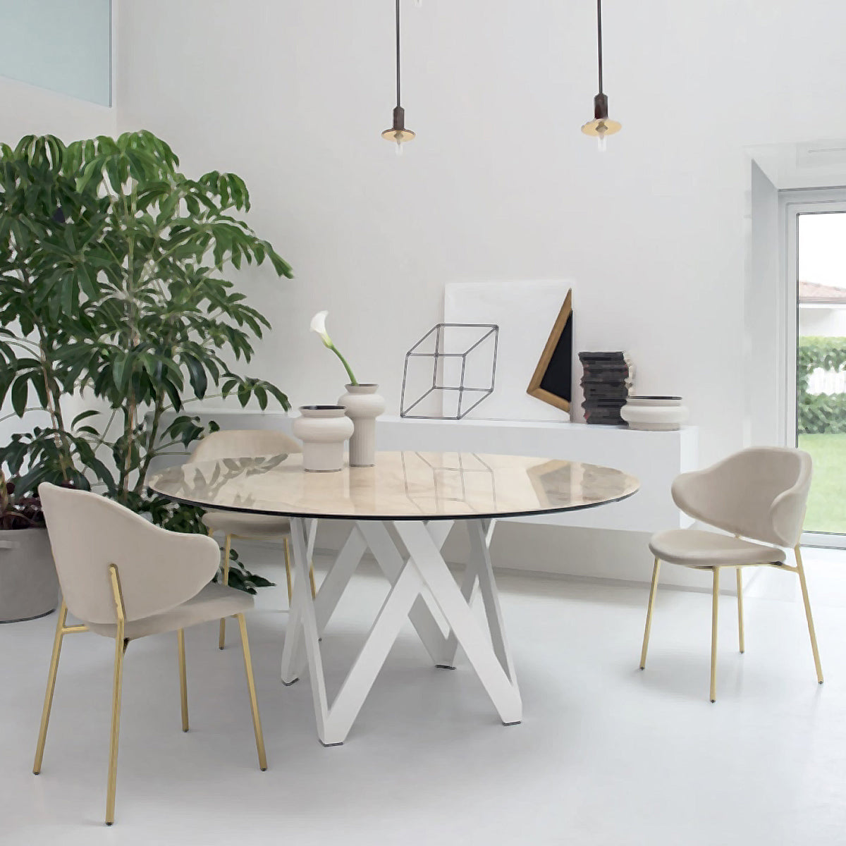 cartesio circular 160 cm. Muebles Italianos