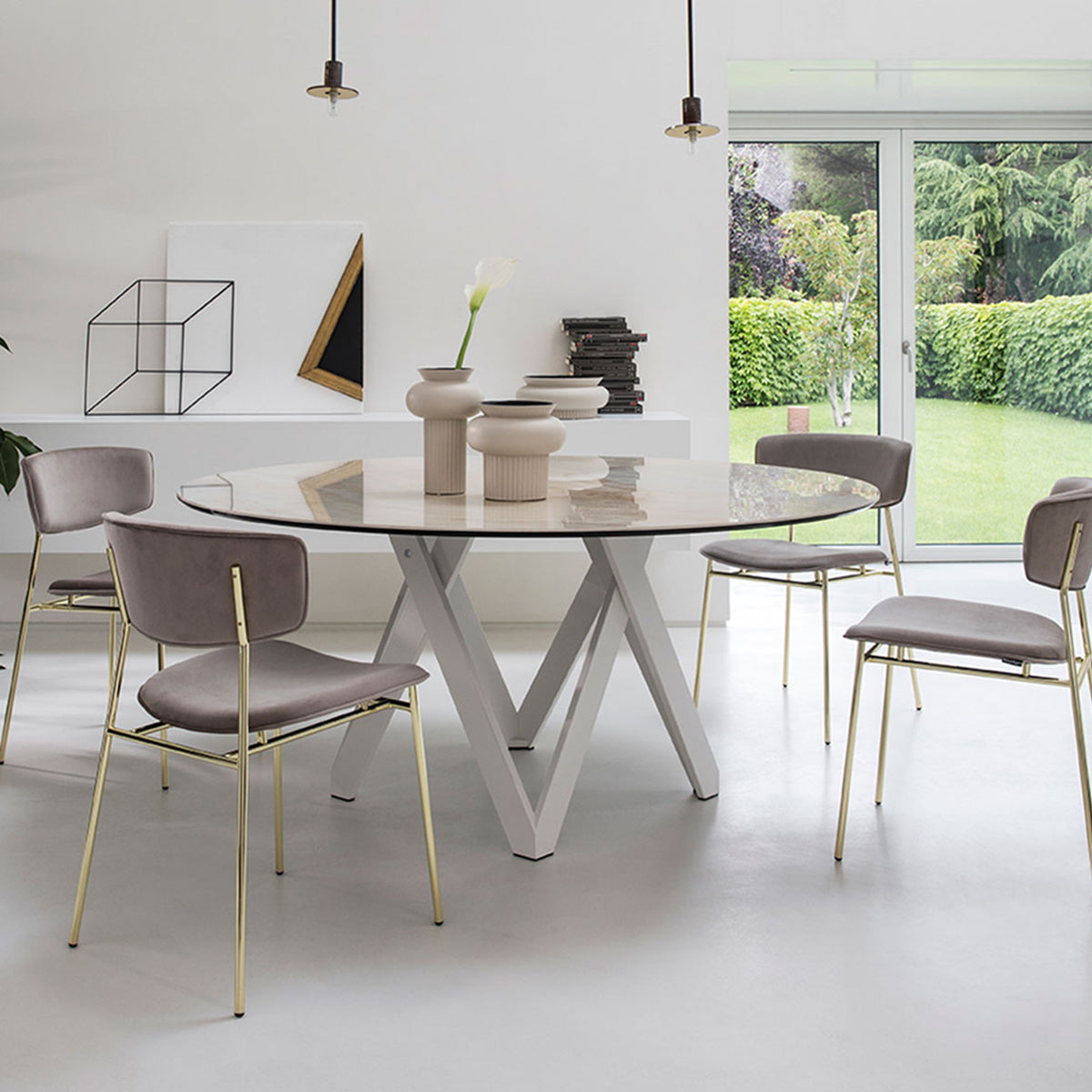 cartesio circular 140 cm. Muebles Italianos