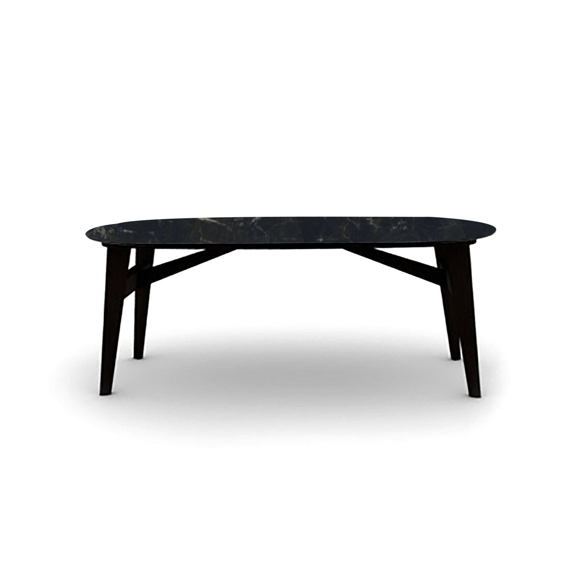 Mesa Abrey Elíptica 200 cm para Comedor. Muebles Italianos