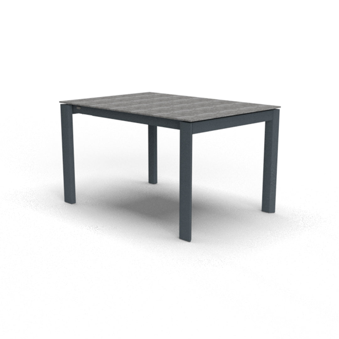Mesa Italiana extensible Eminence base metalica 130 cm. Muebles Italianos variant