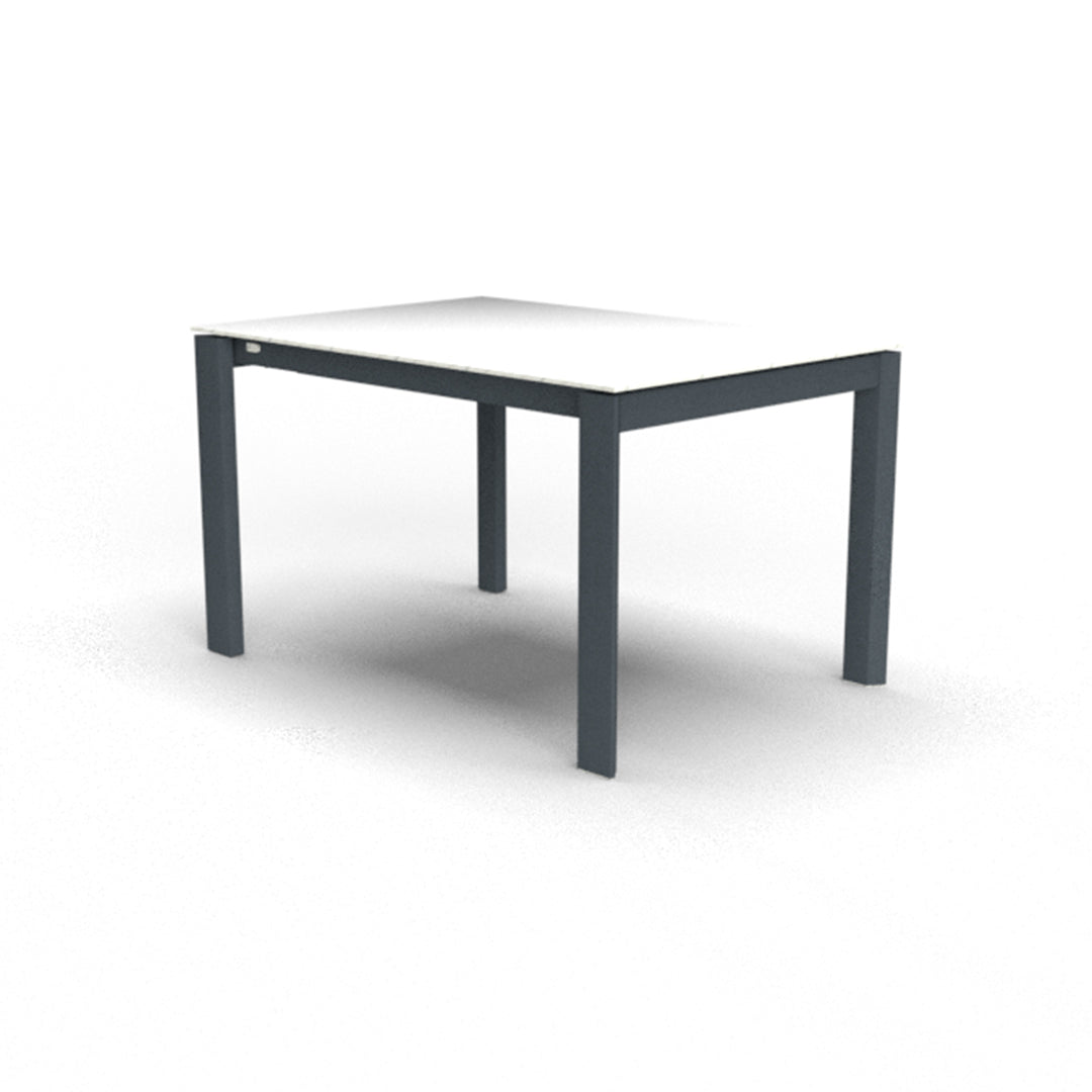 Mesa Italiana extensible Eminence base metalica 130 cm. Muebles Italianos variant