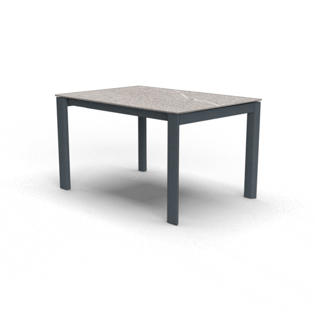 Mesa Italiana extensible Eminence base metalica 130 cm. Muebles Italianos variant