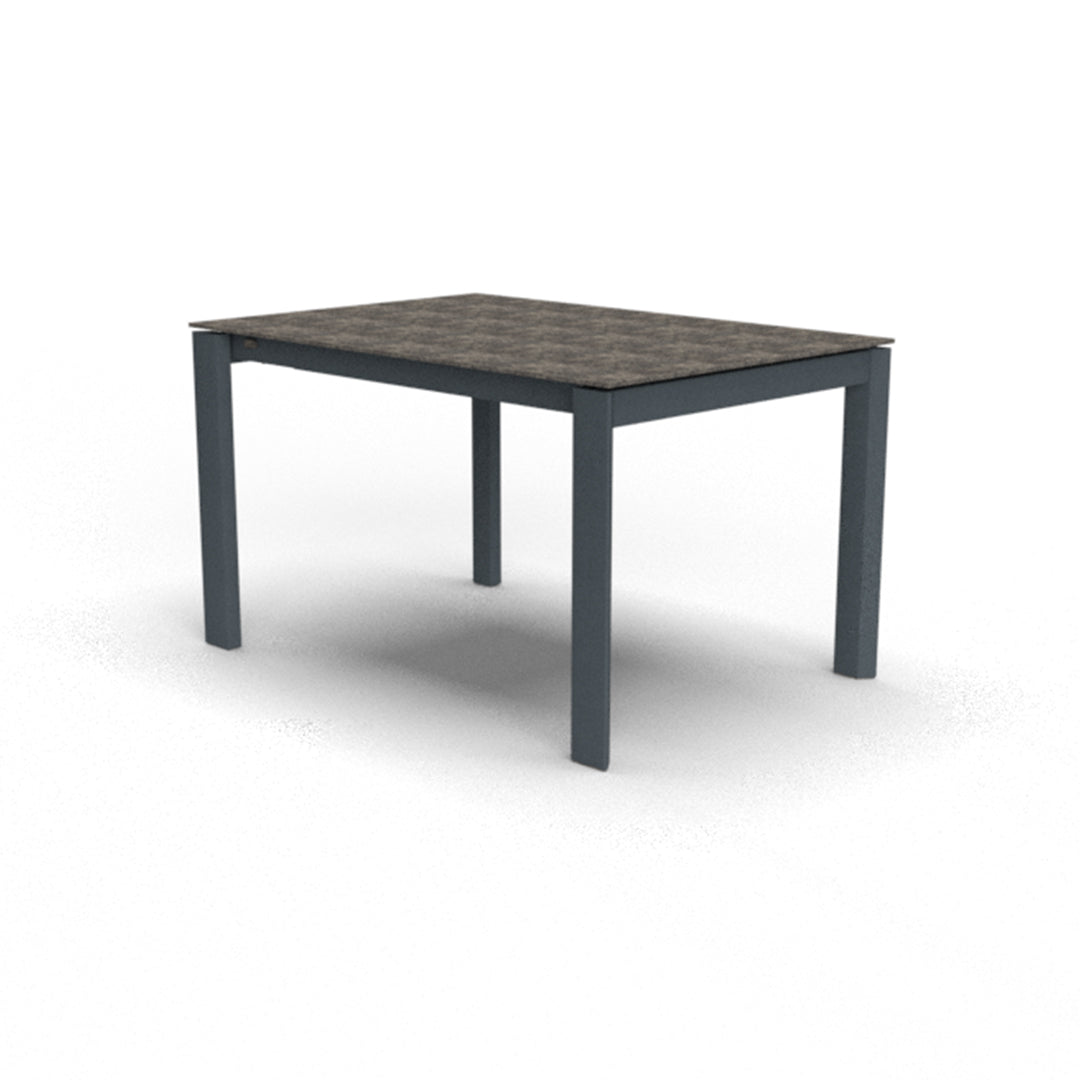 Mesa Italiana extensible Eminence base metalica 130 cm. Muebles Italianos variant