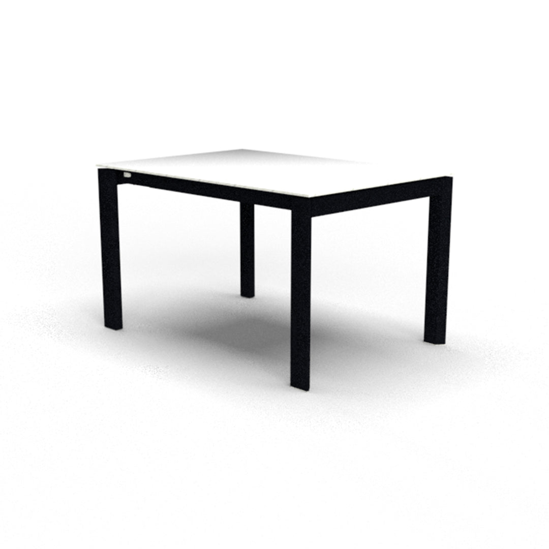 Mesa Italiana extensible Eminence base metalica 130 cm. Muebles Italianos variant