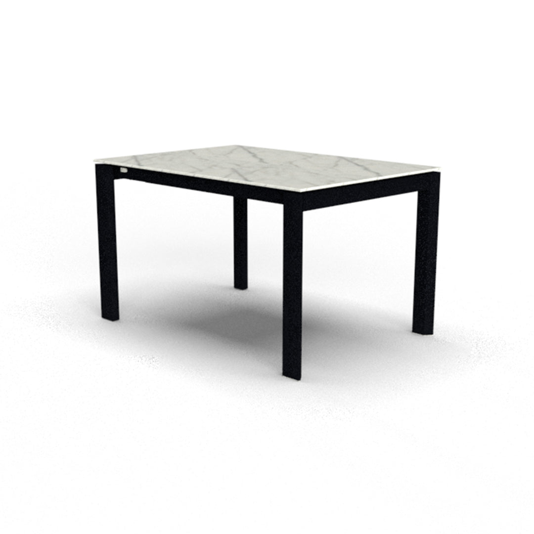 Mesa Italiana extensible Eminence base metalica 130 cm. Muebles Italianos variant