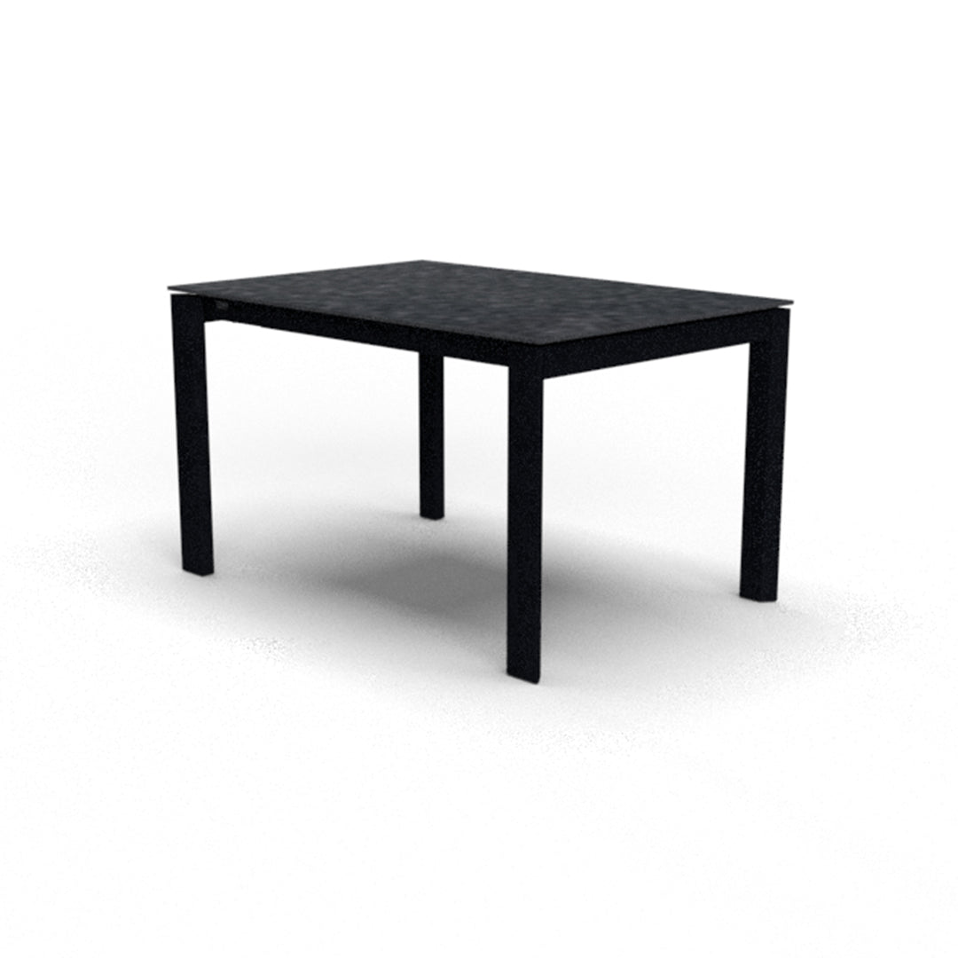 Mesa Italiana extensible Eminence base metalica 130 cm. Muebles Italianos variant