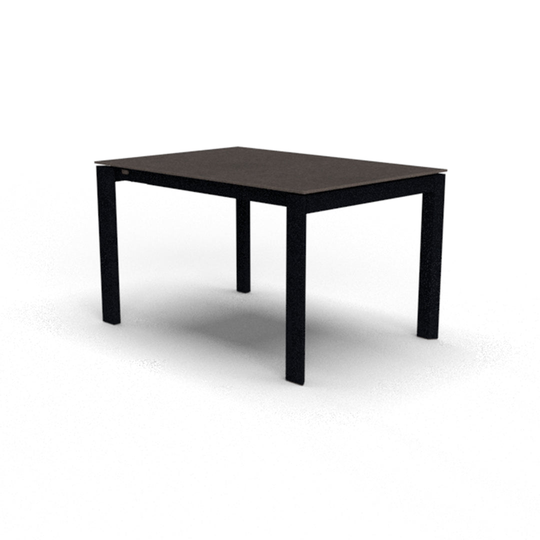 Mesa Italiana extensible Eminence base metalica 130 cm. Muebles Italianos variant