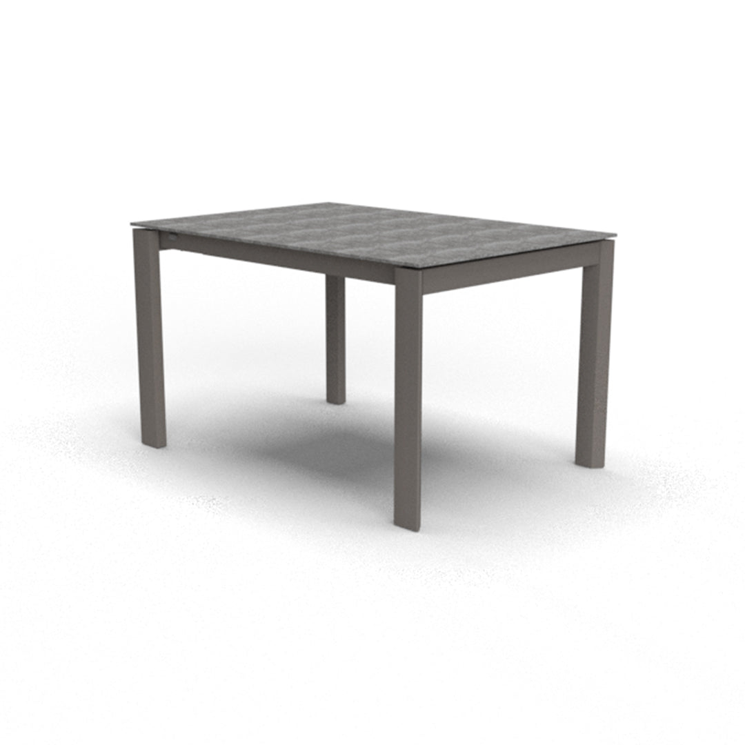 Mesa Italiana extensible Eminence base metalica 130 cm. Muebles Italianos variant