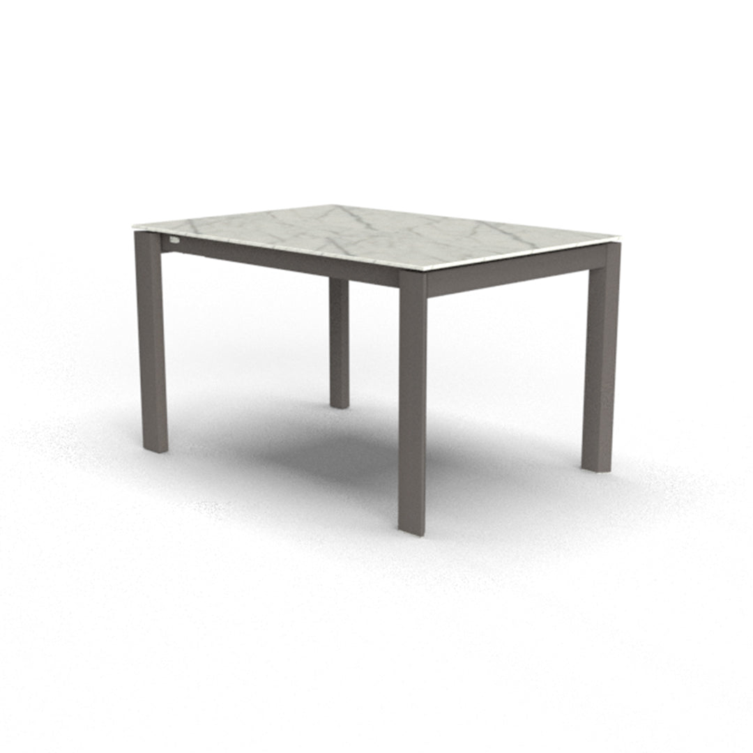 Mesa Italiana extensible Eminence base metalica 130 cm. Muebles Italianos variant