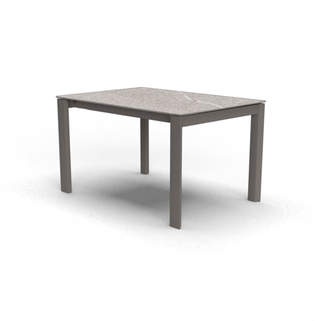 Mesa Italiana extensible Eminence base metalica 130 cm. Muebles Italianos variant