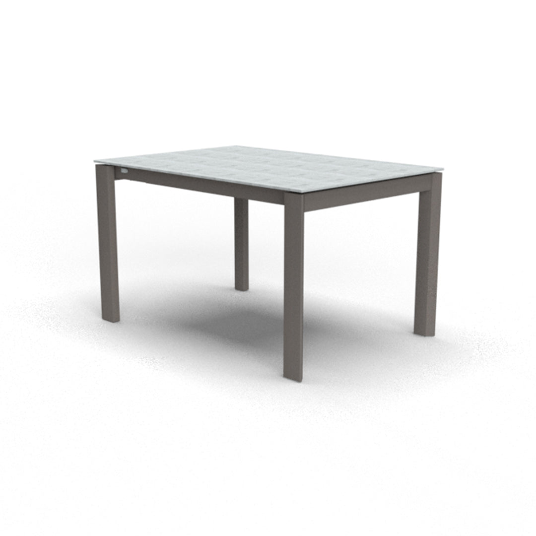Mesa de doble extensión Eminence base metalica 130 cm. Muebles Italianos variant