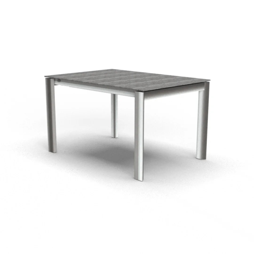 Mesa Italiana extensible Eminence base metalica 160 cm. Muebles Italianos variant