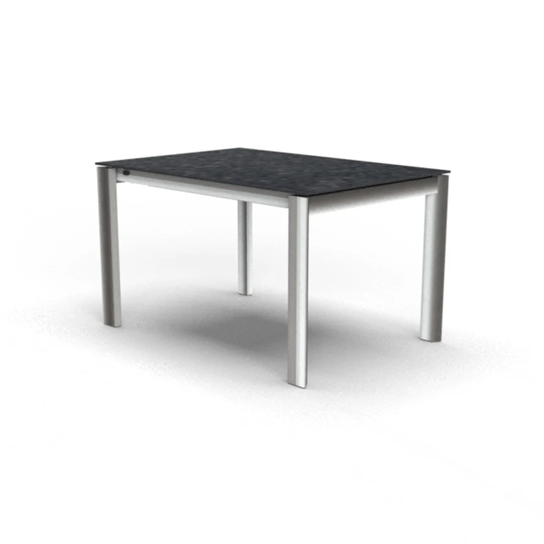 Mesa Italiana extensible Eminence base metalica 160 cm. Muebles Italianos variant