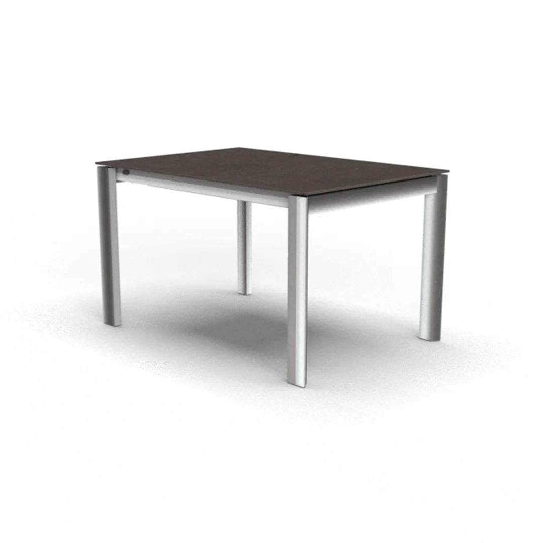 Mesa Italiana extensible Eminence base metalica 160 cm. Muebles Italianos variant