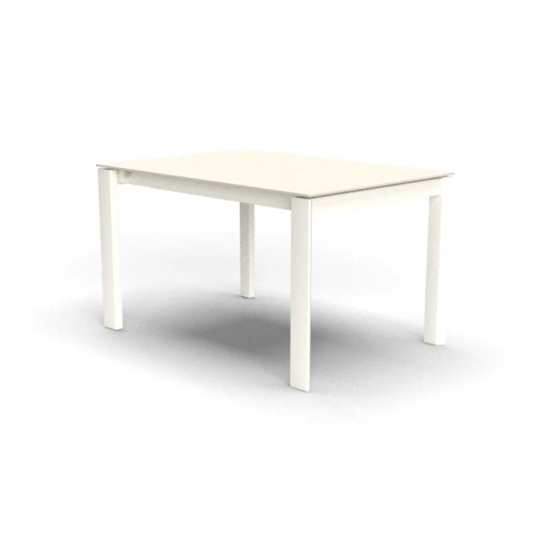 Mesa Italiana extensible Eminence base metalica 160 cm. Muebles Italianos variant