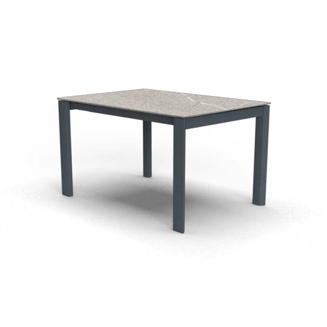 Mesa Italiana extensible Eminence base metalica 160 cm. Muebles Italianos variant