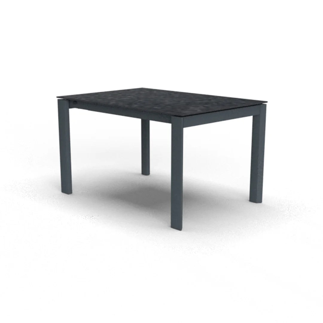 Mesa Italiana extensible Eminence base metalica 160 cm. Muebles Italianos variant