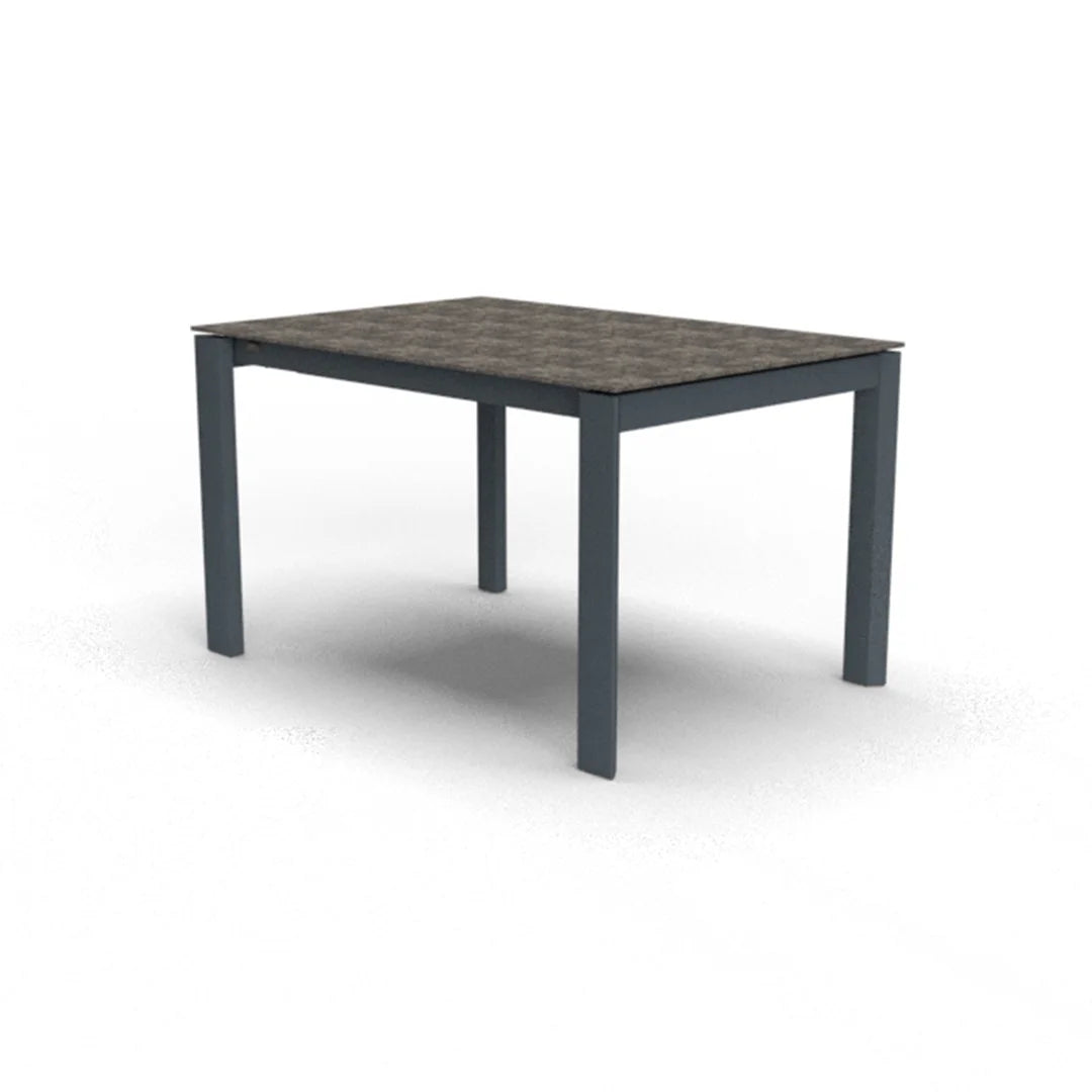 Mesa Italiana extensible Eminence base metalica 160 cm. Muebles Italianos variant